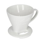 kávový dripper Melitta porcelan coffee filter 1x4 biely