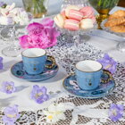 Bialetti - Set 2 ks Bridgerton Espresso šálka a podšálka