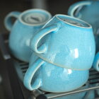 Loveramics Egg - cappuccino 200 ml - šálka s podšálkou ľadovomodrá