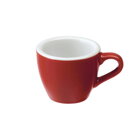 Loveramics Egg - espresso 80 ml - šálka s podšálkou červená