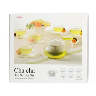 čajový set Hario Cha-Cha 700 ml čajová kanvica + Yunomi čajový set