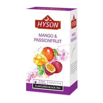 čaj porciovaný čierny HYSON Mango and Passion Fruit - 40 g