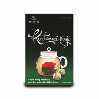 Kvitnúci čaj MIX 2ks, Zelený Kvetinový Mix