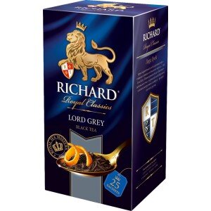 čaj porciovaný čierny RICHARD Lord Grey - 50 g