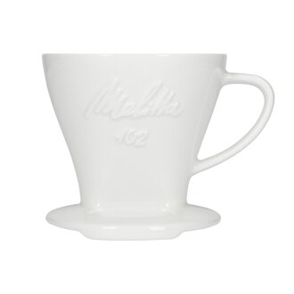 kávový dripper Melitta porcelan coffee filter 1x4 biely