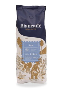 Káva Biancaffe Dek zrnková káva bez kofeínu 500g