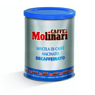 káva Caffé MOLINARI FIVE STAR - "CINQUE STELLE" bezkofein 250g mletá 