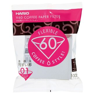papierový filter HARIO V60 - 01biely