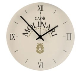 CAFFÉ MOLINARI hodiny nástenné priemer 34 cm