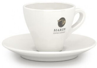 šálka s podšálkou Caffe Hardy caffe latte