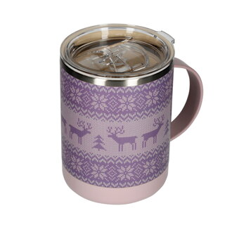 Asobu termohrnček Ultimate Coffee Mug Pink Sweater -  360ml