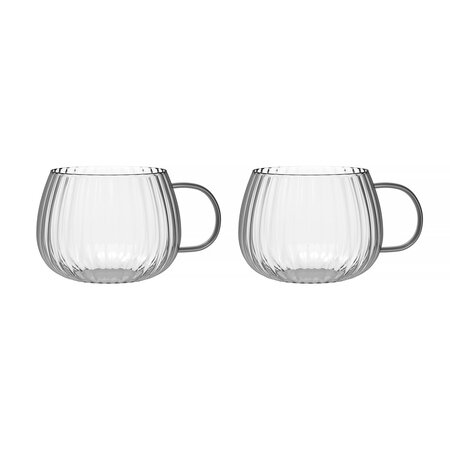 Vialli Design - Tulip Set 2 šálok so šedými rúčkami 350 ml