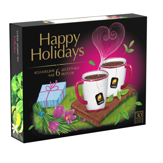 čaj porciovaný kolekcia čajov CURTIS  Happy Holidays - 30 ks