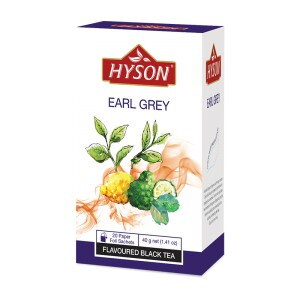 čaj porciovaný čierny HYSON Earl Grey - 40 g