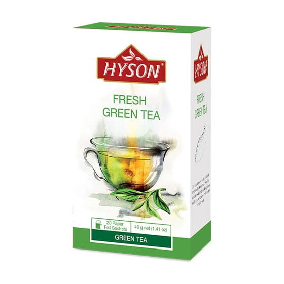 čaj porciovaný zelený HYSON Fresh Green  Tea - 40 g