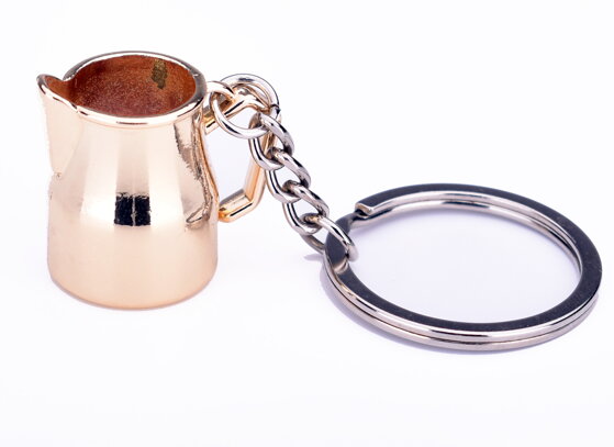 Klúčenka mliečna konvička - zlatá