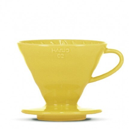 kávový dripper HARIO V 60 Ceramic VDC-02  colour edition žltý