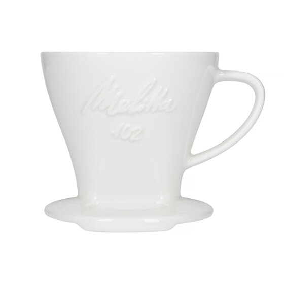 kávový dripper Melitta porcelan coffee filter 1x4 biely