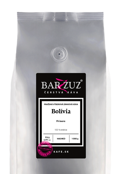 káva Barzzuz Bolívia  Primera, praná