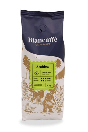 Káva Biancaffe Arabica 100% zrnková káva 500g