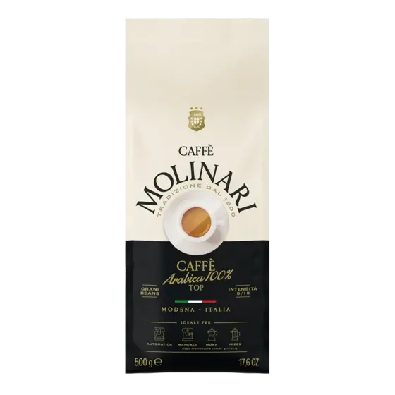 CAFFÉ MOLINARI Caffé 100 % Arabica Top 500 g zrnková káva