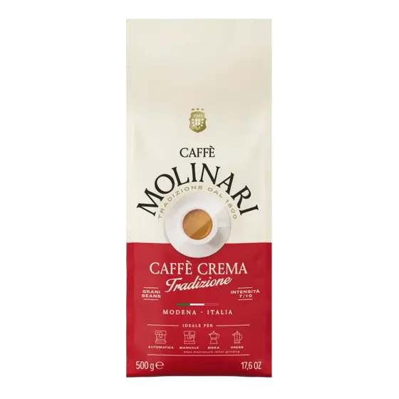 CAFFÉ MOLINARI Caffé Crema Tradizione 500 g B2C zrnková káva