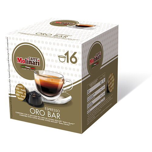 kávová kapsula Caffé Molinari Dolce Gusto Espresso Oro Bar 16 ks
