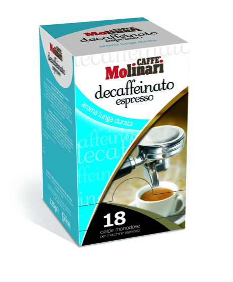 kávová kapsula Caffé MOLINARI PODy bezkofein 7g - bal. 18 ks