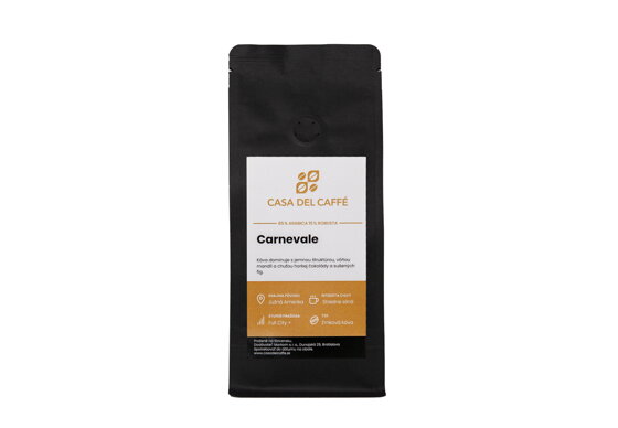 káva zrnková Casa Del Caffé CARNEVALE zmes 85% A / 15% R