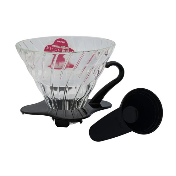 kávový dripper HARIO V 60 - 02 sklo čierny