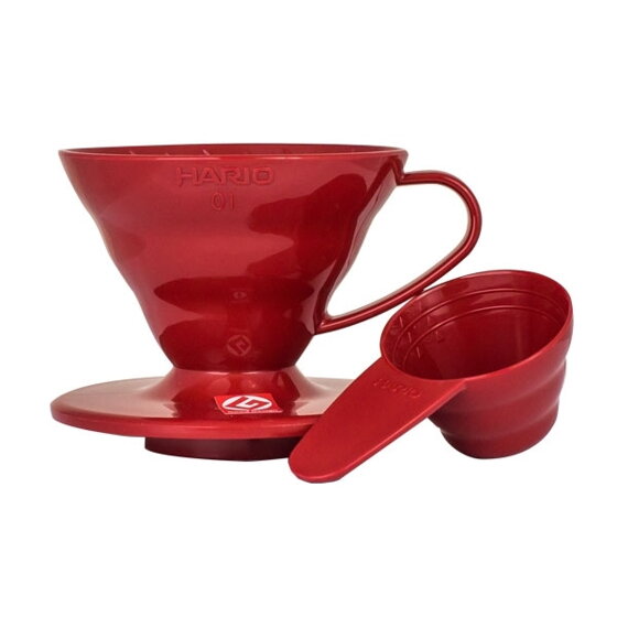 kávový dripper HARIO V 60 - 01 keramika červený