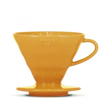 kávový dripper HARIO V 60 Ceramic VDC-02  colour edition oranžový