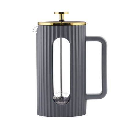 French Press Vialli Design - Livio Grey / Gold 1l
