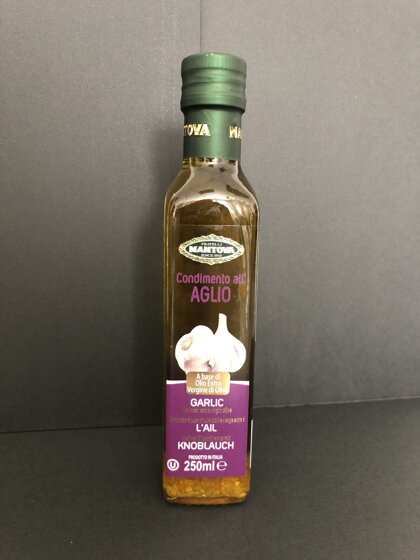 olivový olej Fratelli Mantova Condimento al Aglio 250 ml